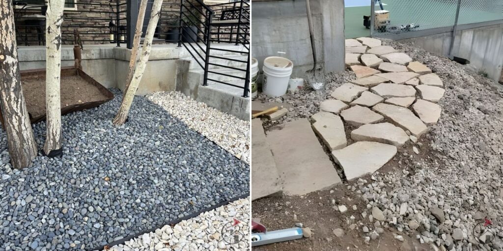 Property Management Hardscaping Rock Walkway & Path Building Services